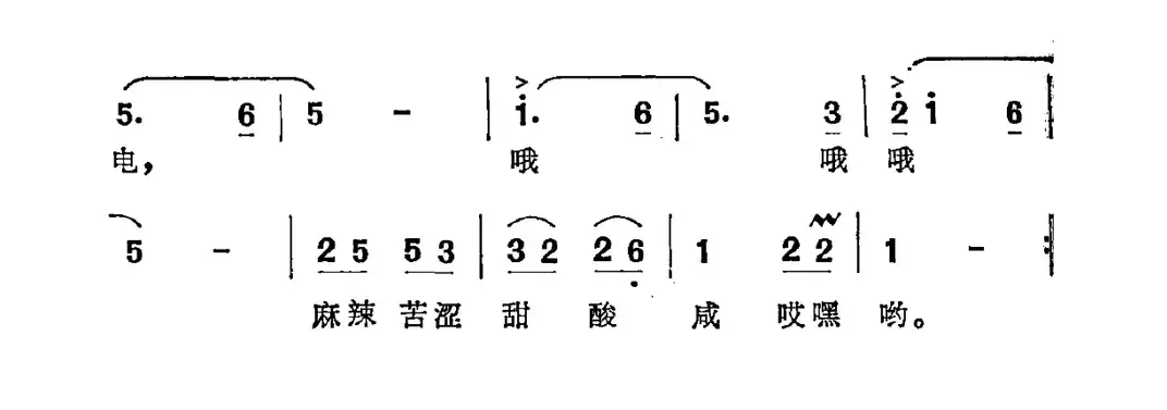 麻辣苦涩甜酸咸（电视剧《古船・女人和网》插曲）