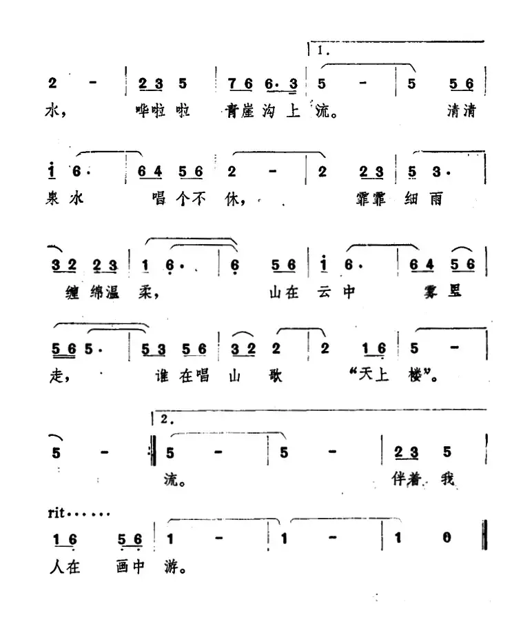 小雨（陈哲词 徐日勤曲）