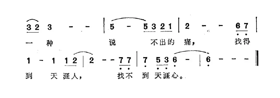 伤心是一种说不出的痛