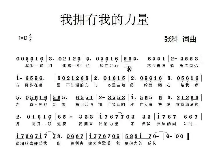 我拥有我的力量