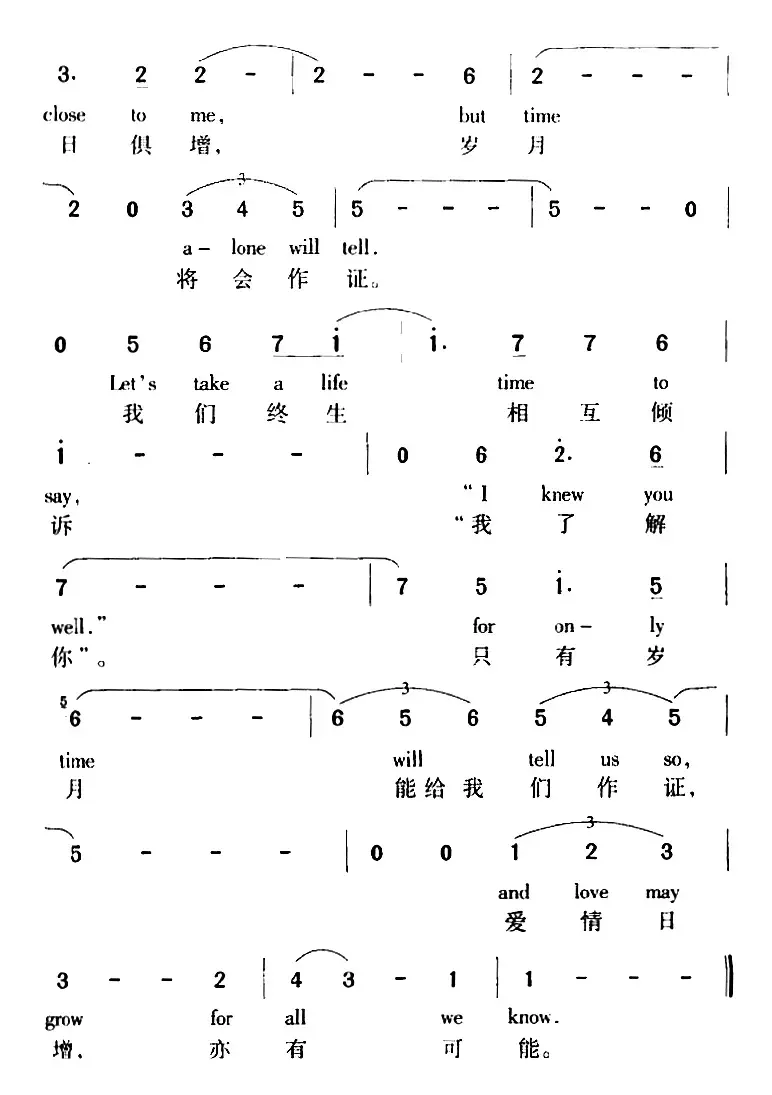 For All We Know 亦未可知（中外文对照）