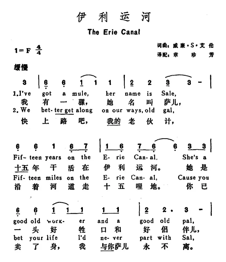 [美]伊利运河（The Erie Canal）