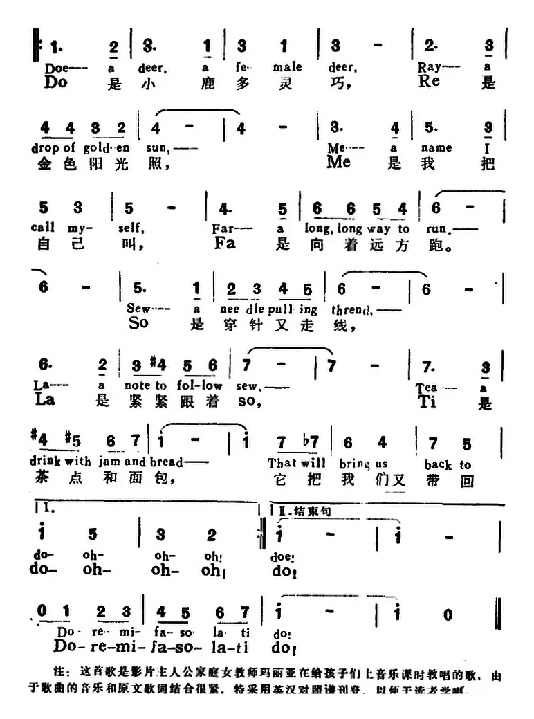 [美]Do-Re-Mi（儿歌、中英对照）