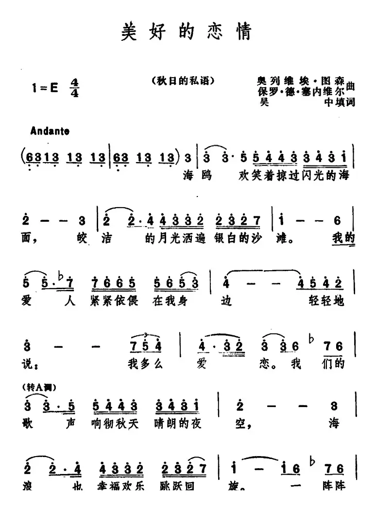 美好的恋情 