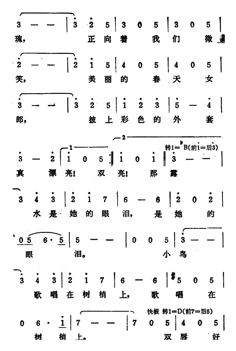 [奥]蓝色的多瑙河（杨毓英、周枫译配版）