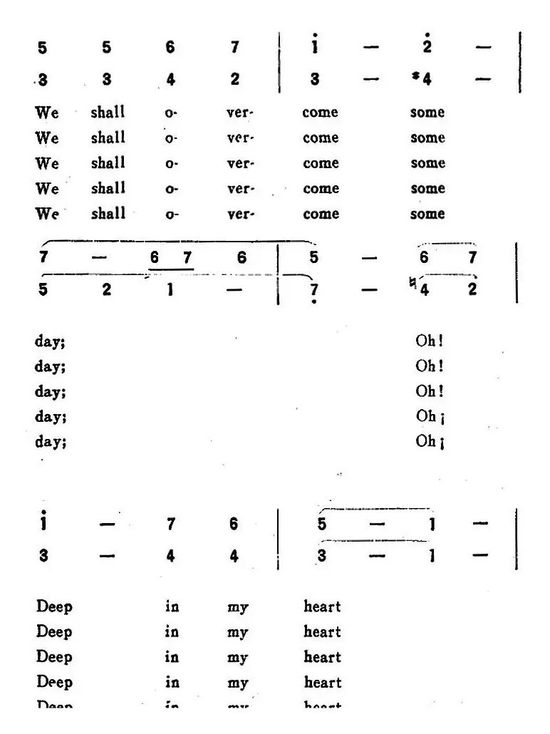 [美]WE SHALL OVERCOME（我们一定会胜利）