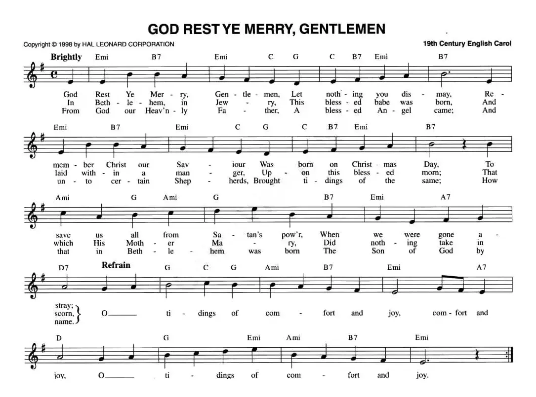 GOD REST YE MERRY, GENTLEMEN