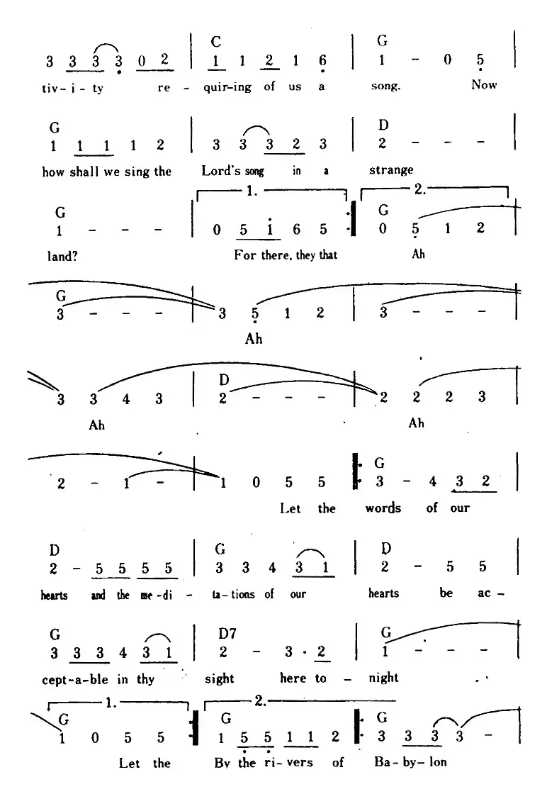 [美]Rivers Of Babylon（巴比伦河、带和弦）