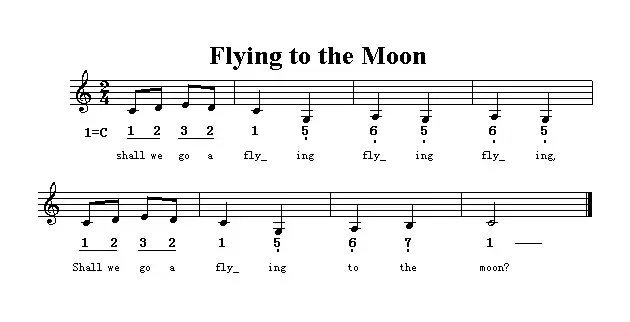 Flying To The Moon（飞向月亮）（英文儿歌）