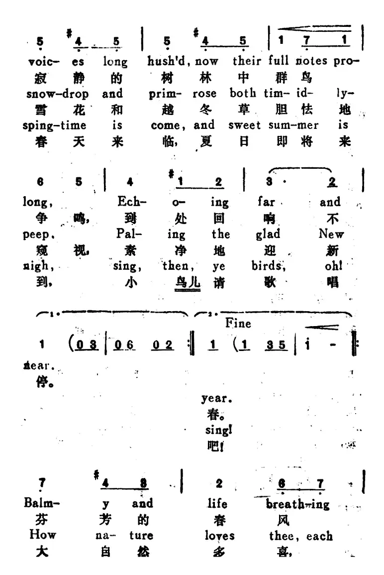 [俄]林中的声音（Voices of the Woods）（汉英文对照）