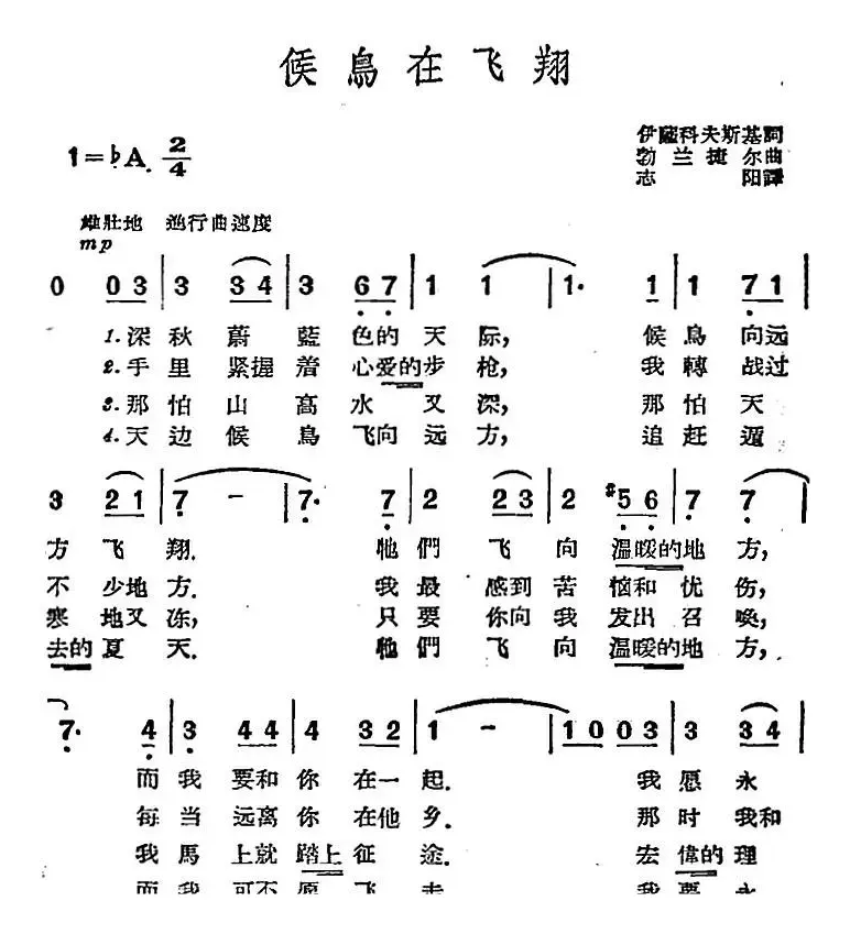 [前苏联]候鸟在飞翔