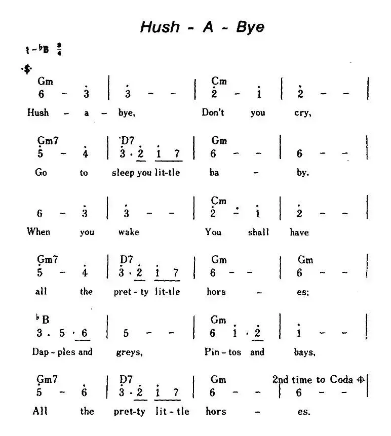 [美]Hush-A-Bye（轻轻地说一声“再见”）