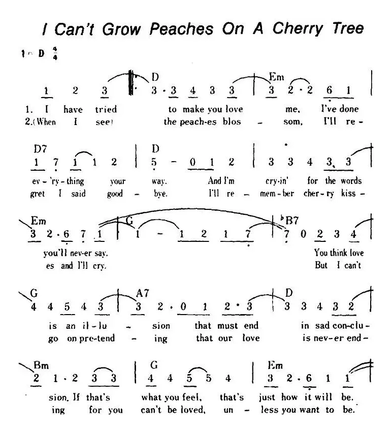 [美]I Can't Grow Peaches On A Cherry Tree（有心栽花花不开）