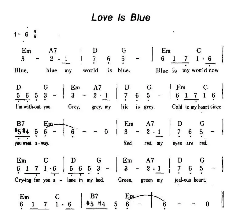 [美]Love Is Blue（爱情是蓝色的）